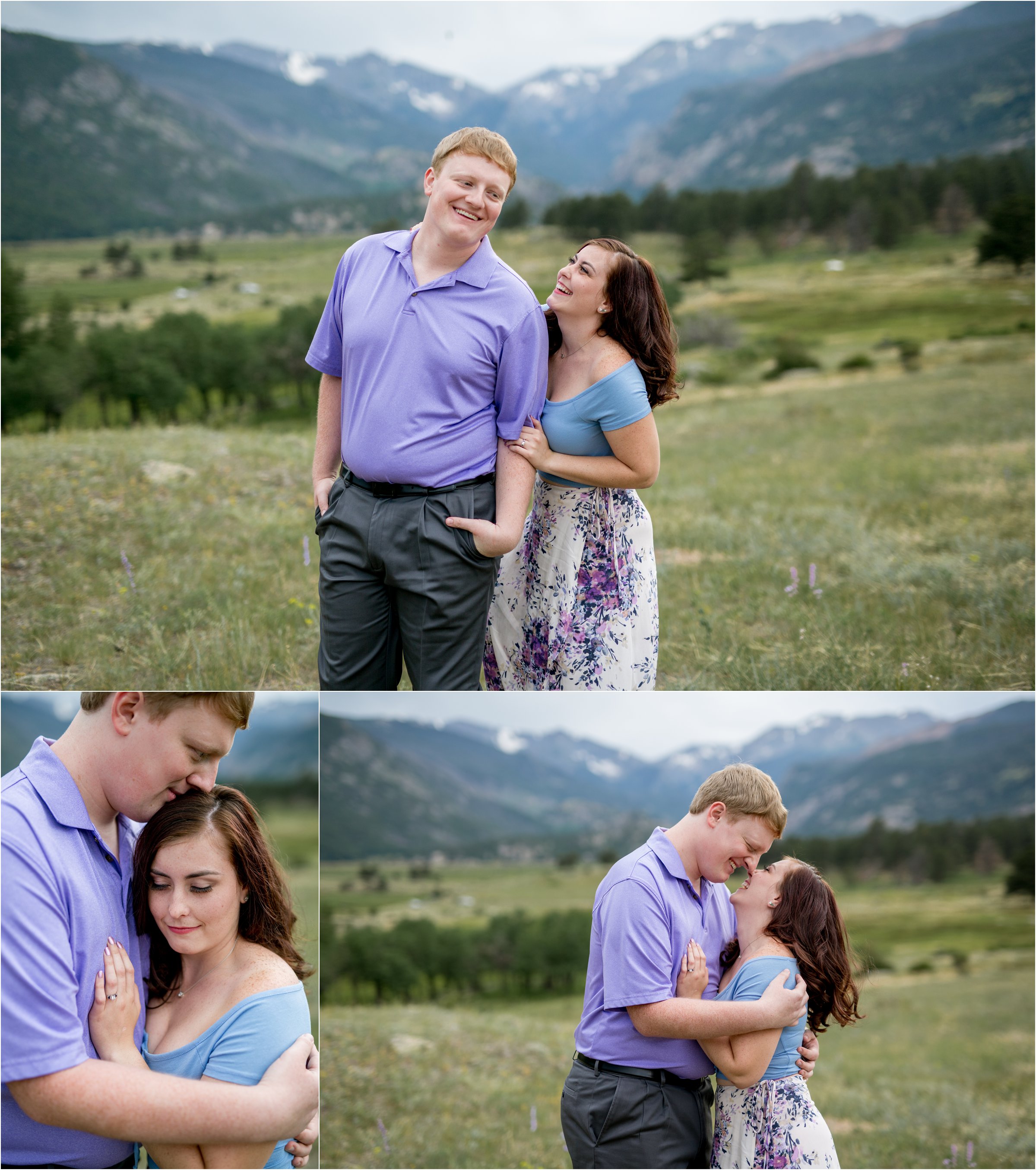 Estes Park Engagement Session in Rocky Mountain National Park by Greeley, Colorado Wedding Photographer