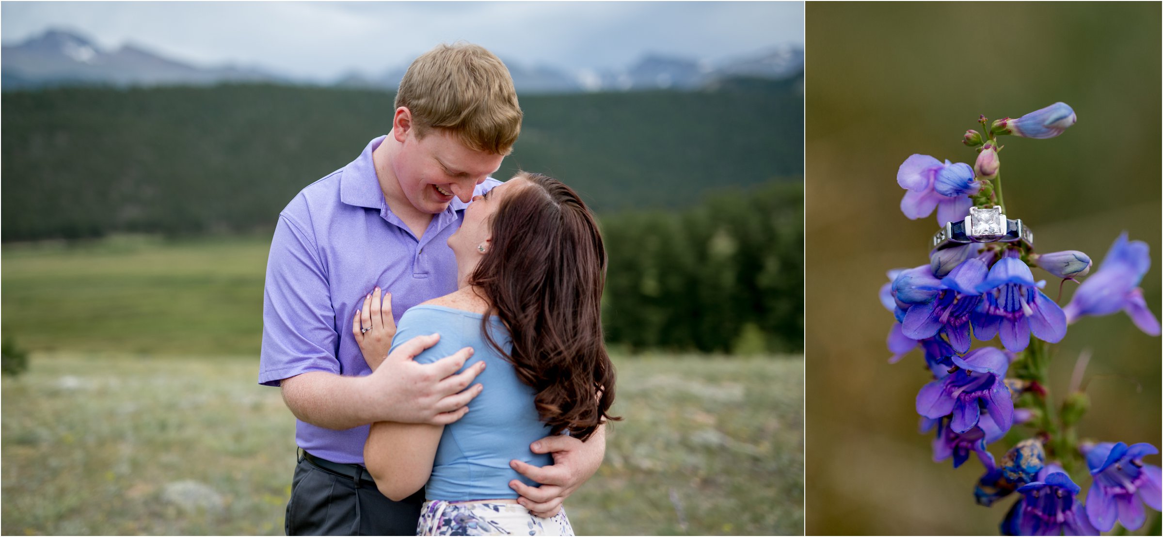 Estes Park Engagement Session in Rocky Mountain National Park by Greeley, Colorado Wedding Photographer