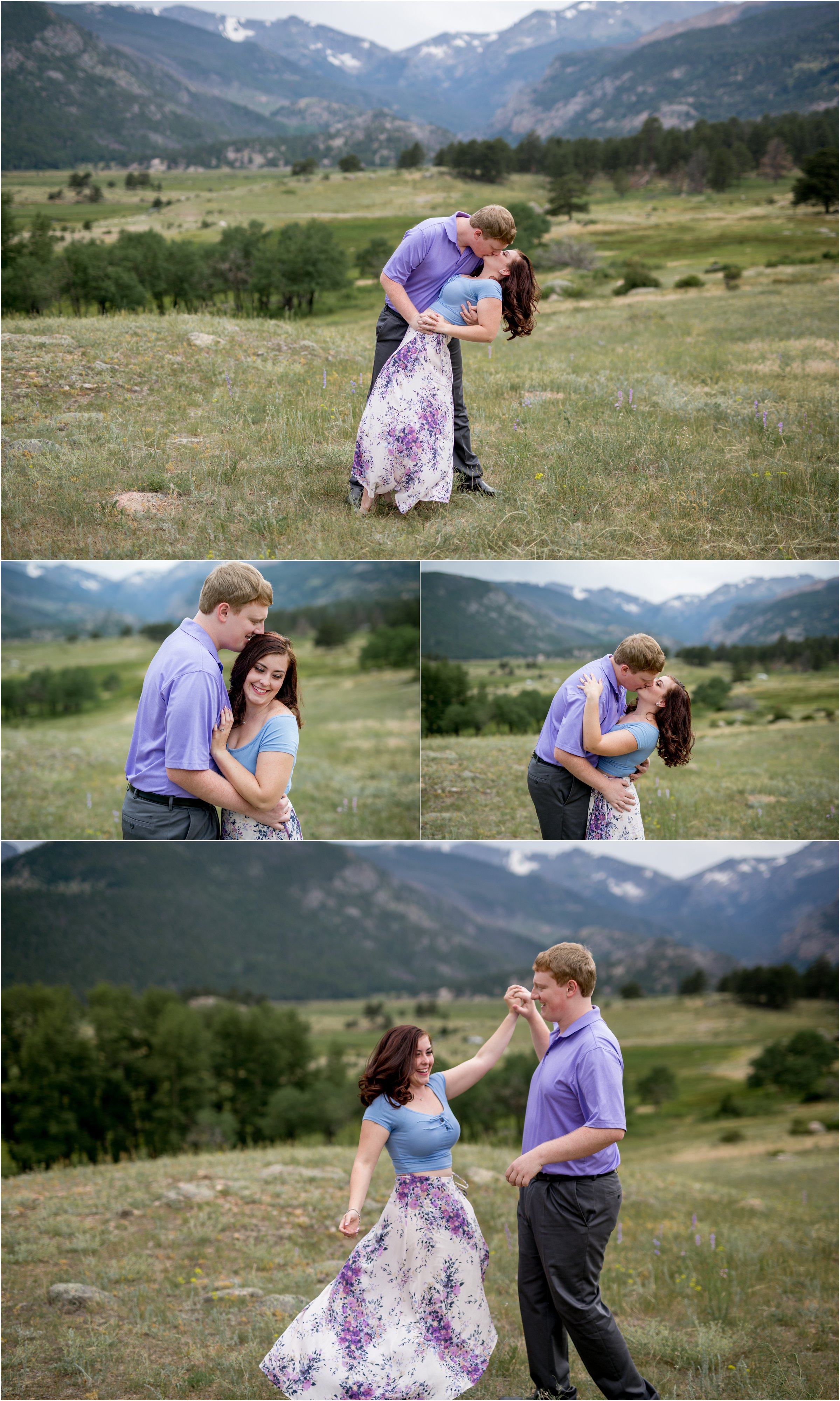 Estes Park Engagement Session in Rocky Mountain National Park by Greeley, Colorado Wedding Photographer