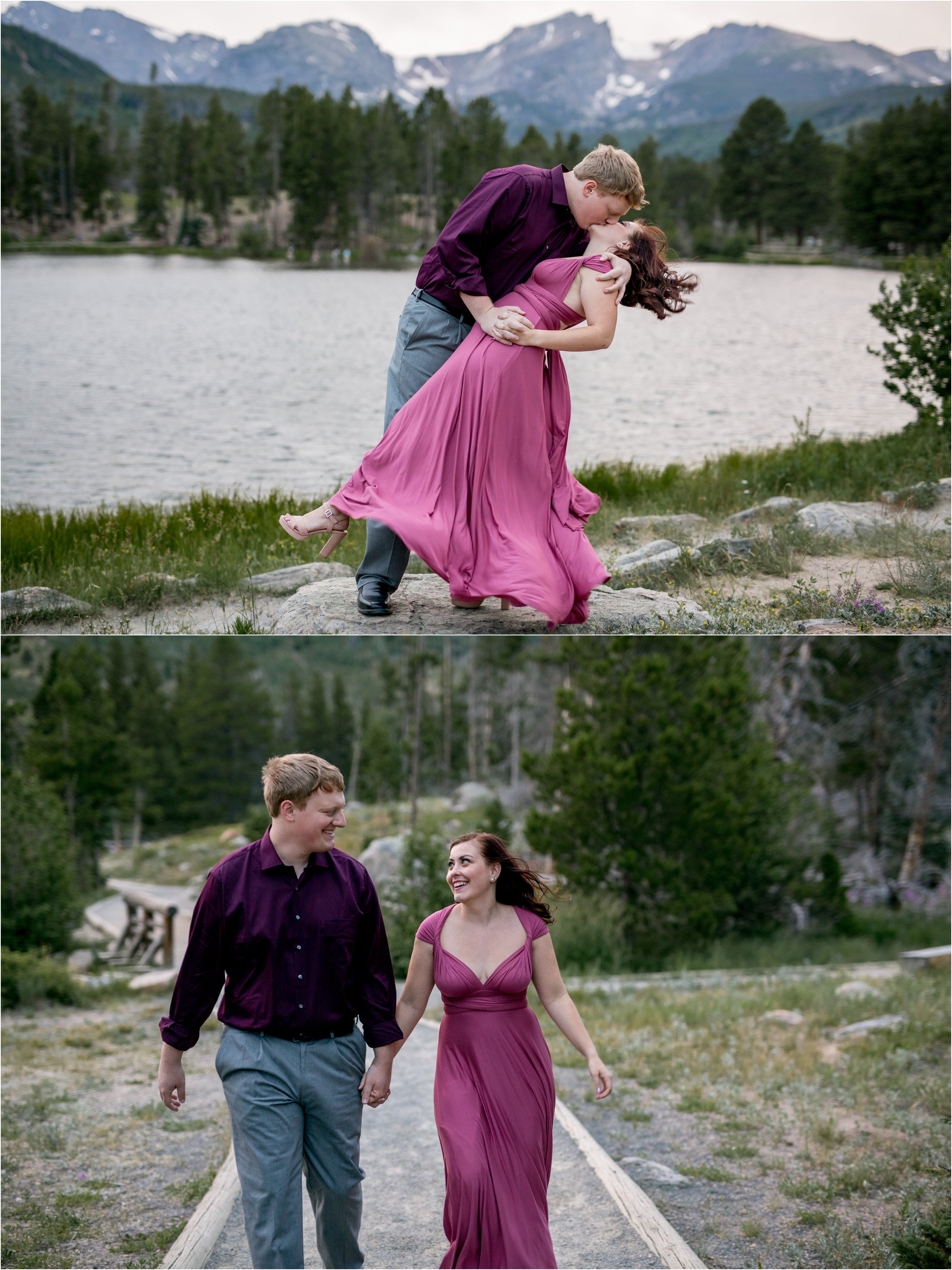 Estes Park Engagement Session in Rocky Mountain National Park by Greeley, Colorado Wedding Photographer