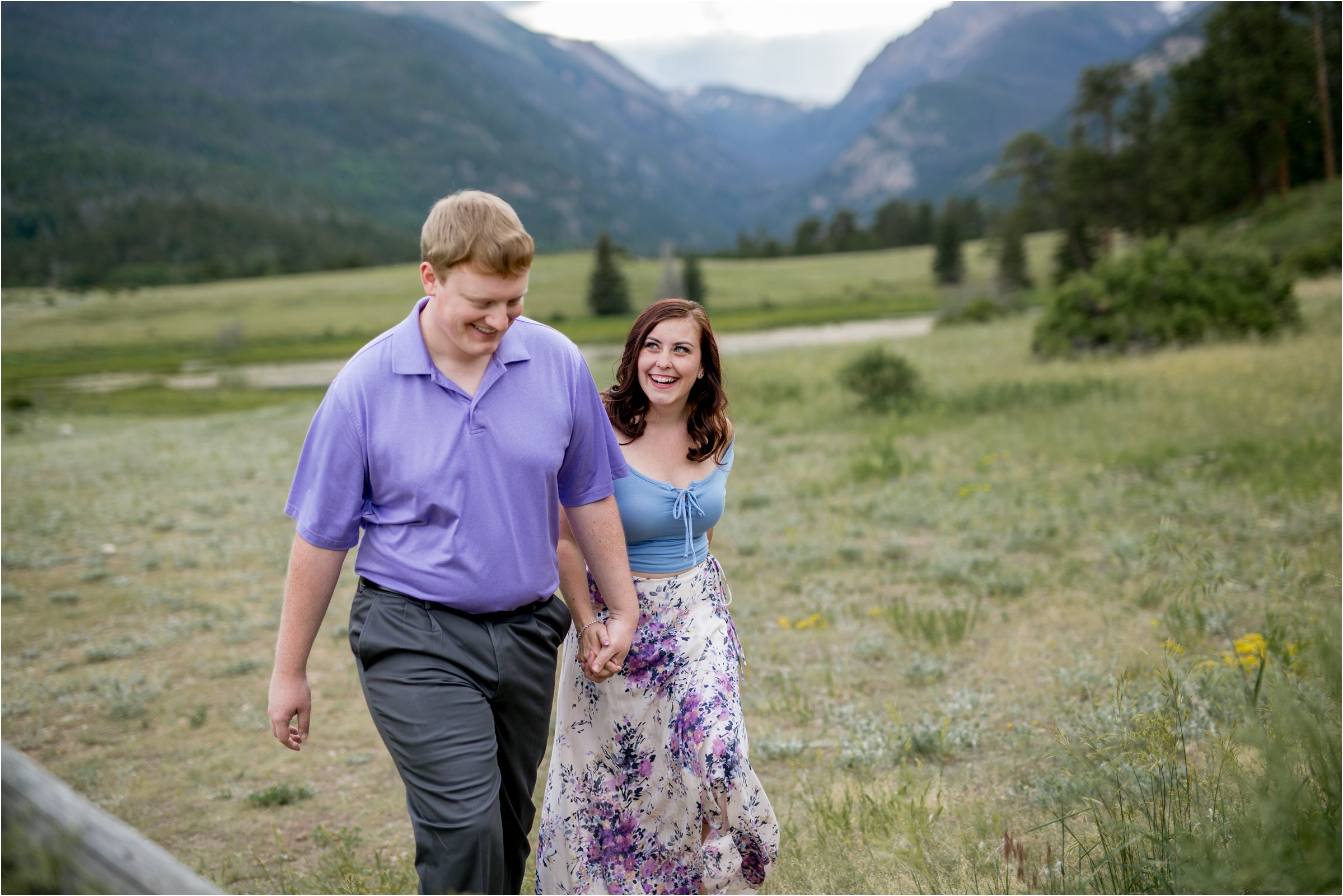 Estes Park Engagement Session in Rocky Mountain National Park by Greeley, Colorado Wedding Photographer