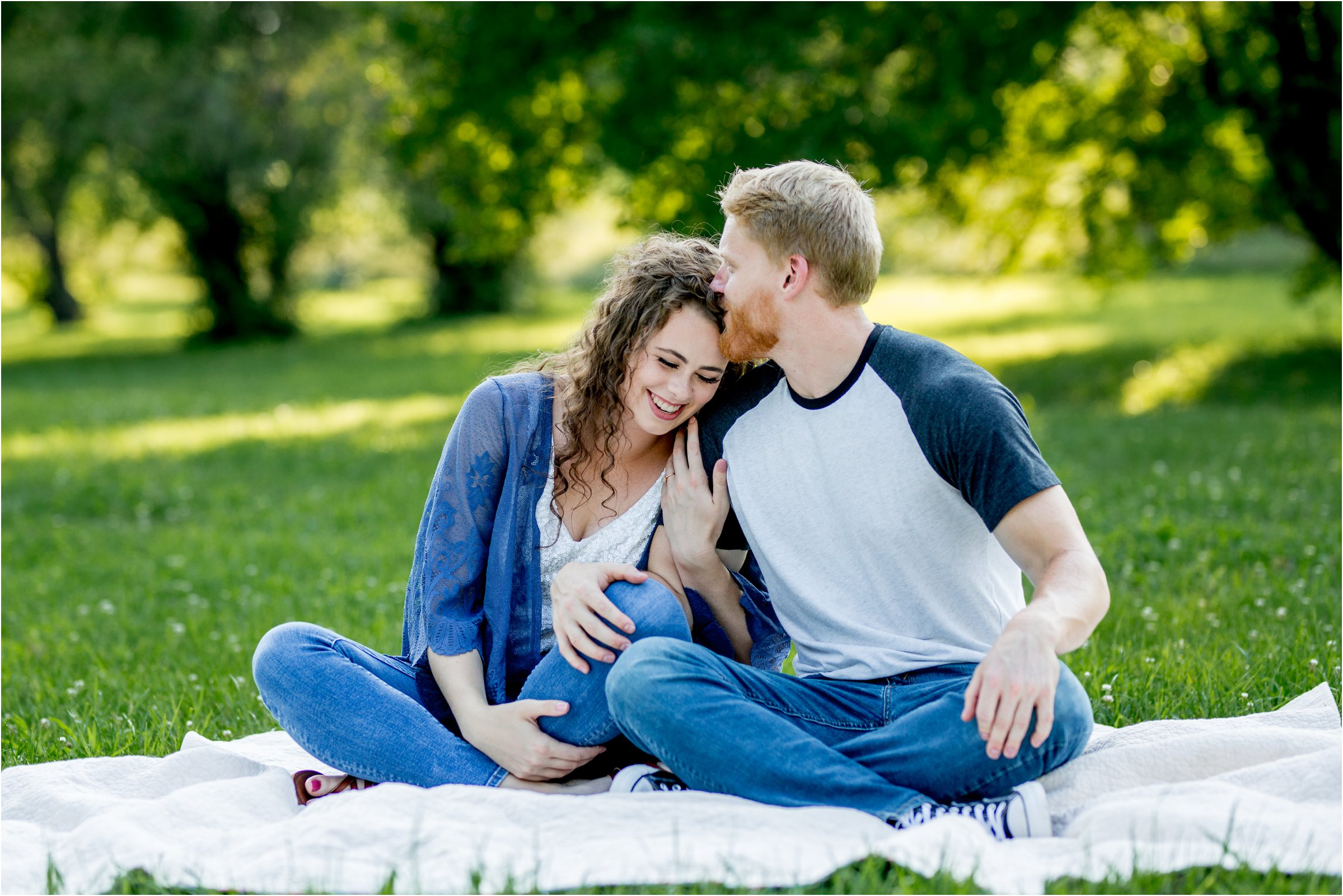 Lincoln, Nebraska Engagement Session at Pioneers Park by Greeley, Colorado Wedding Photographer