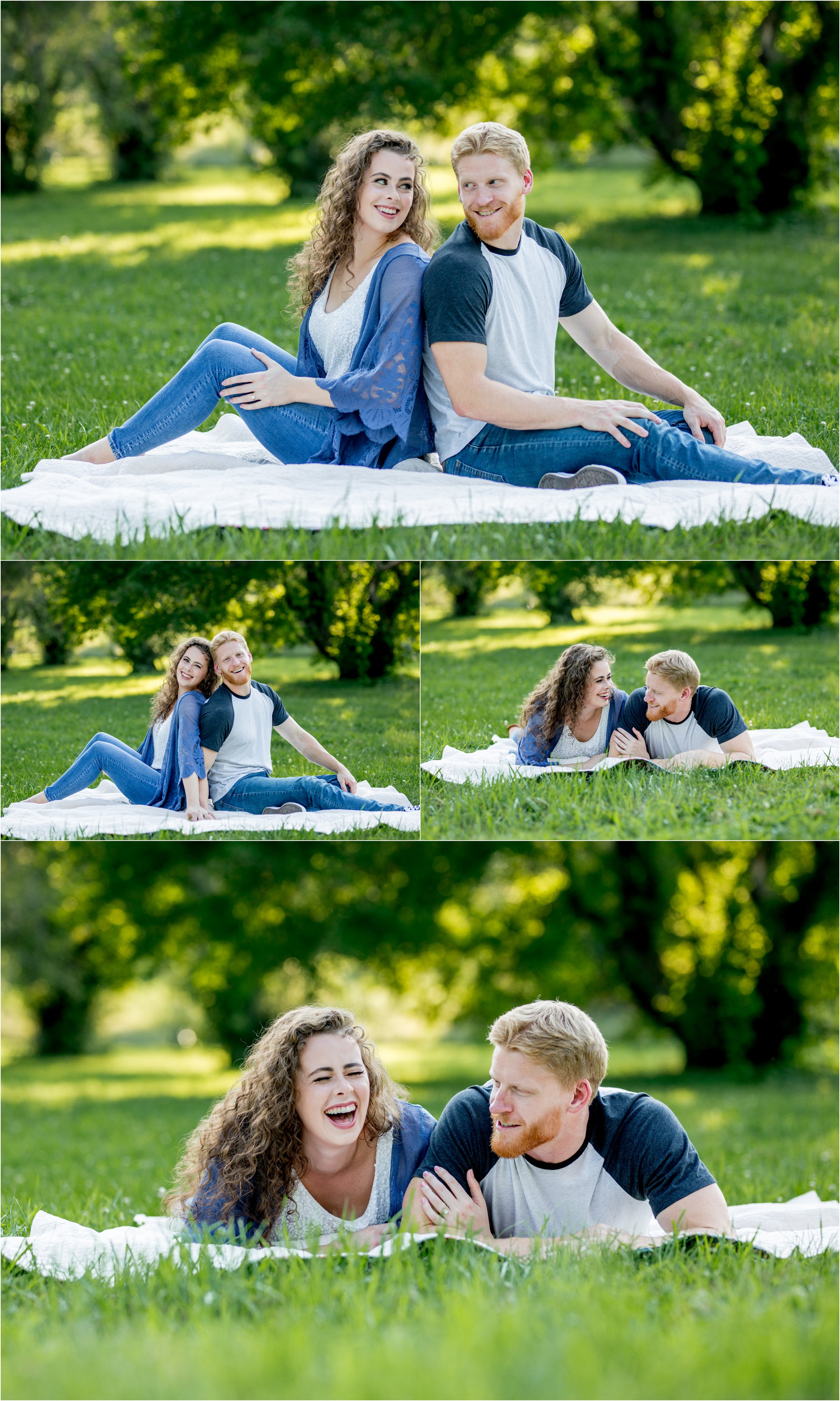 Lincoln, Nebraska Engagement Session at Pioneers Park by Greeley, Colorado Wedding Photographer