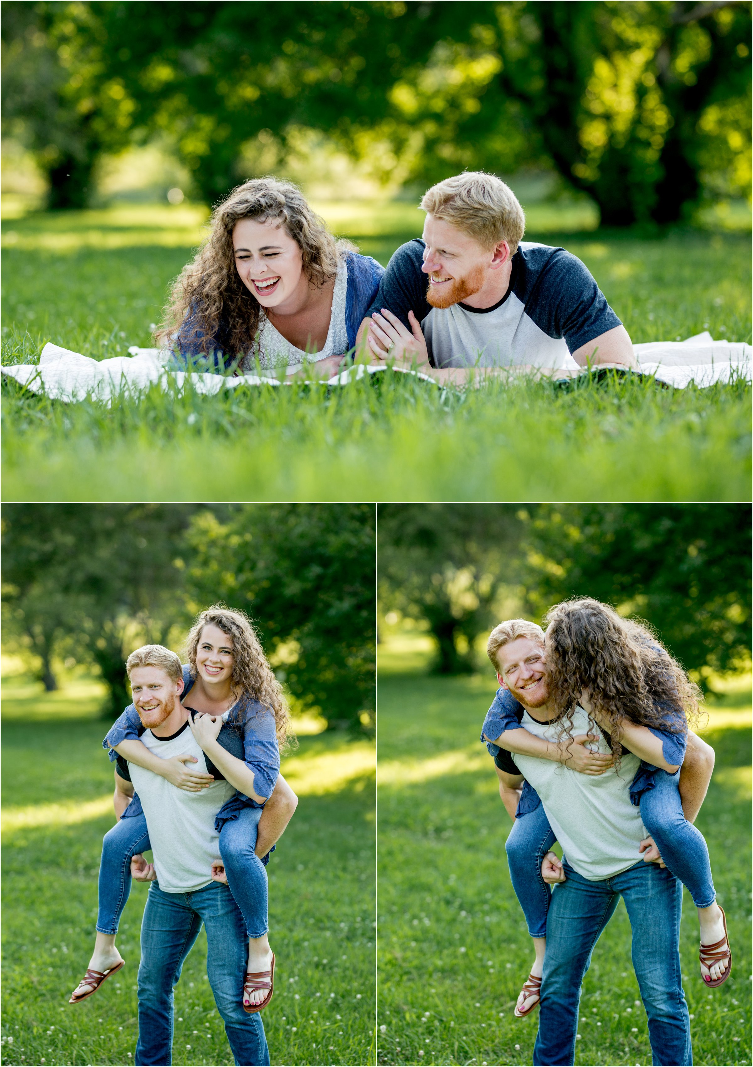 Lincoln, Nebraska Engagement Session at Pioneers Park by Greeley, Colorado Wedding Photographer