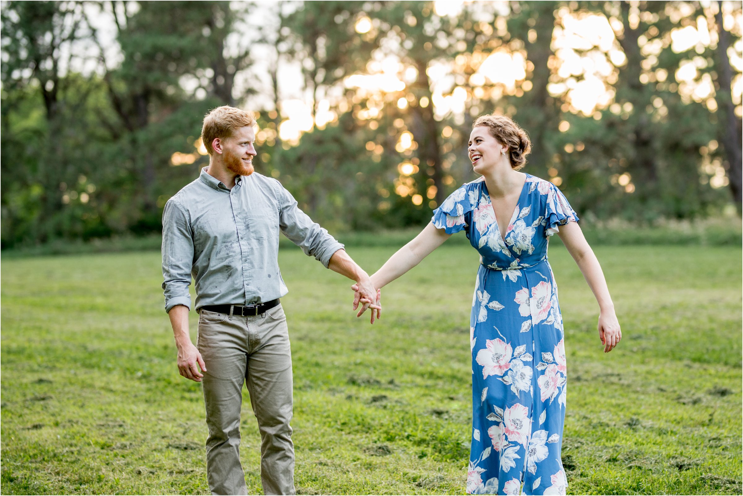 Lincoln, Nebraska Engagement Session at Pioneers Park by Greeley, Colorado Wedding Photographer