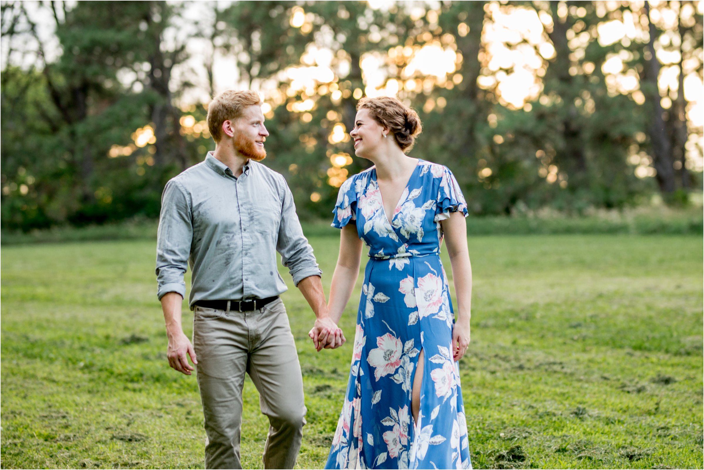 Lincoln, Nebraska Engagement Session at Pioneers Park by Greeley, Colorado Wedding Photographer