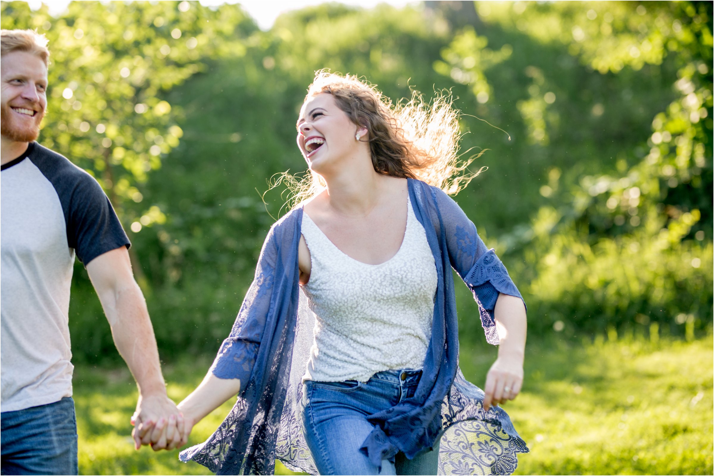 Lincoln, Nebraska Engagement Session at Pioneers Park by Greeley, Colorado Wedding Photographer