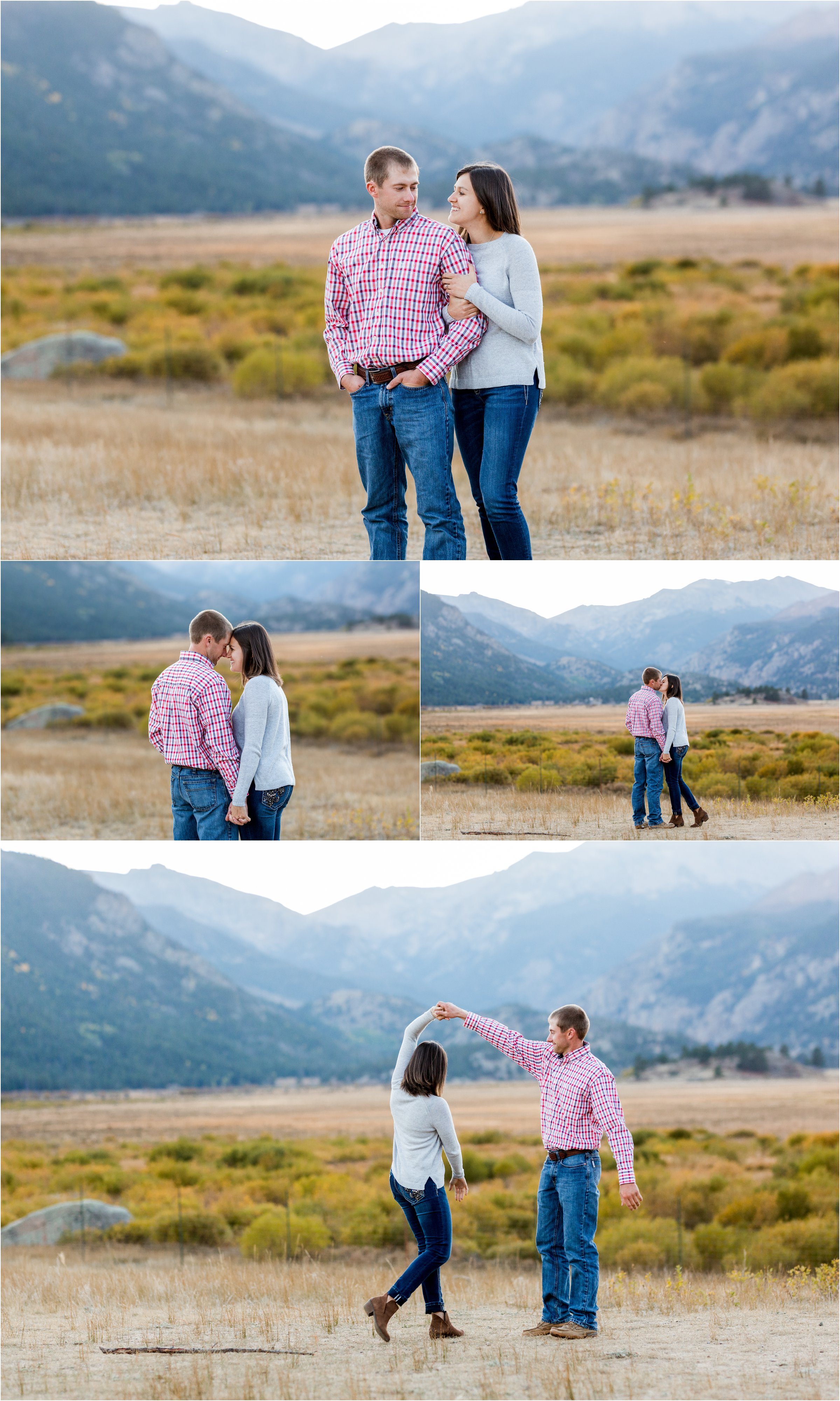 Estes Park, Colorado Engagement Session in Rocky Mountain National Park by Greeley, Colorado Wedding Photographer