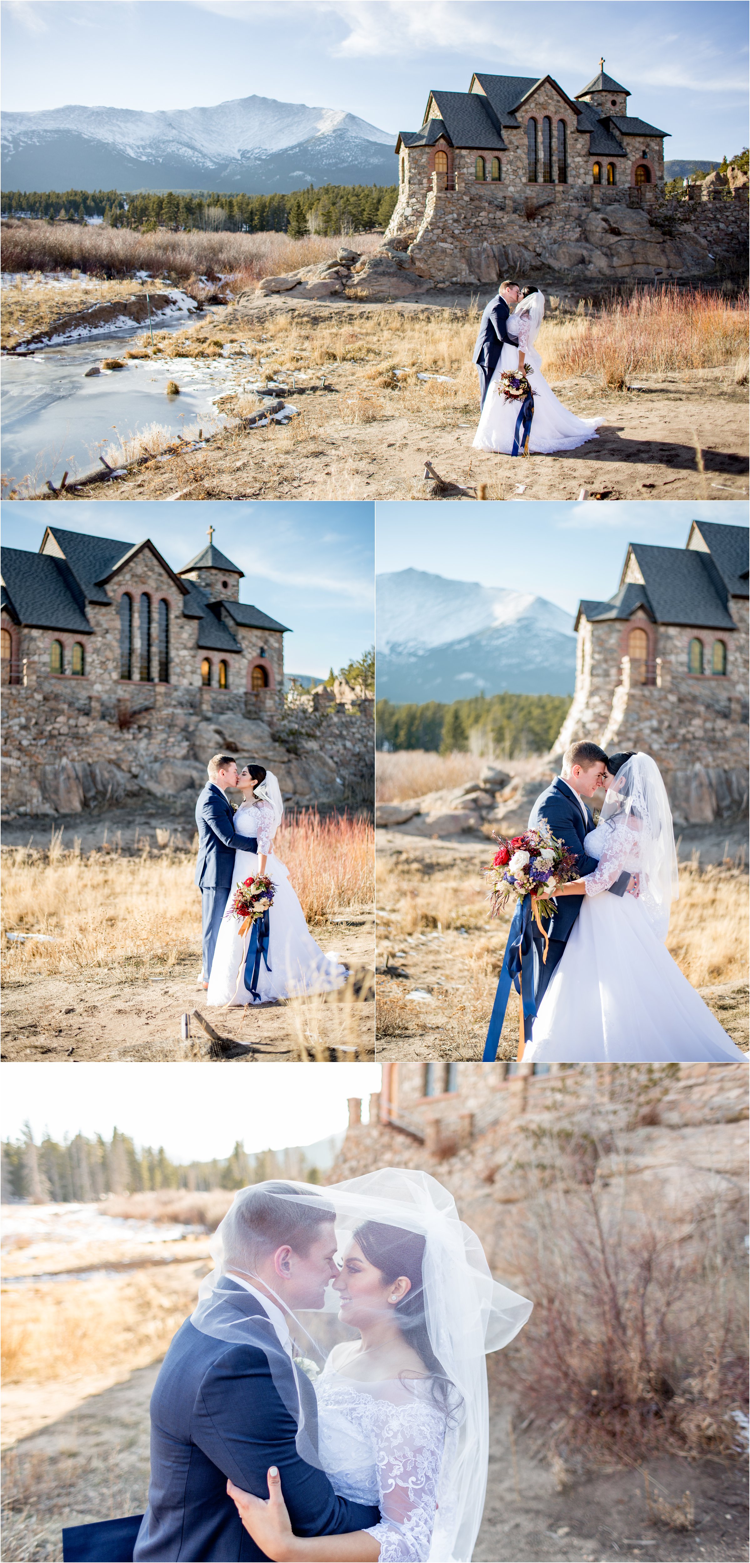 St. Catherine of Sienna Chapel and Wild Basin Lodge Wedding Near Allenspark, Colorado by Greeley, Colorado Wedding Photographer