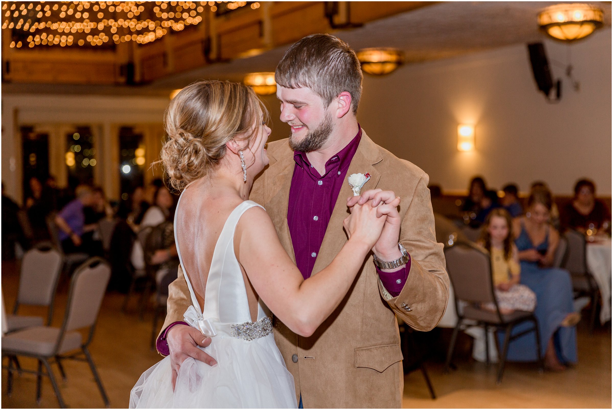 winter wedding in Silverthorne Colorado with snow around Lake Dillon