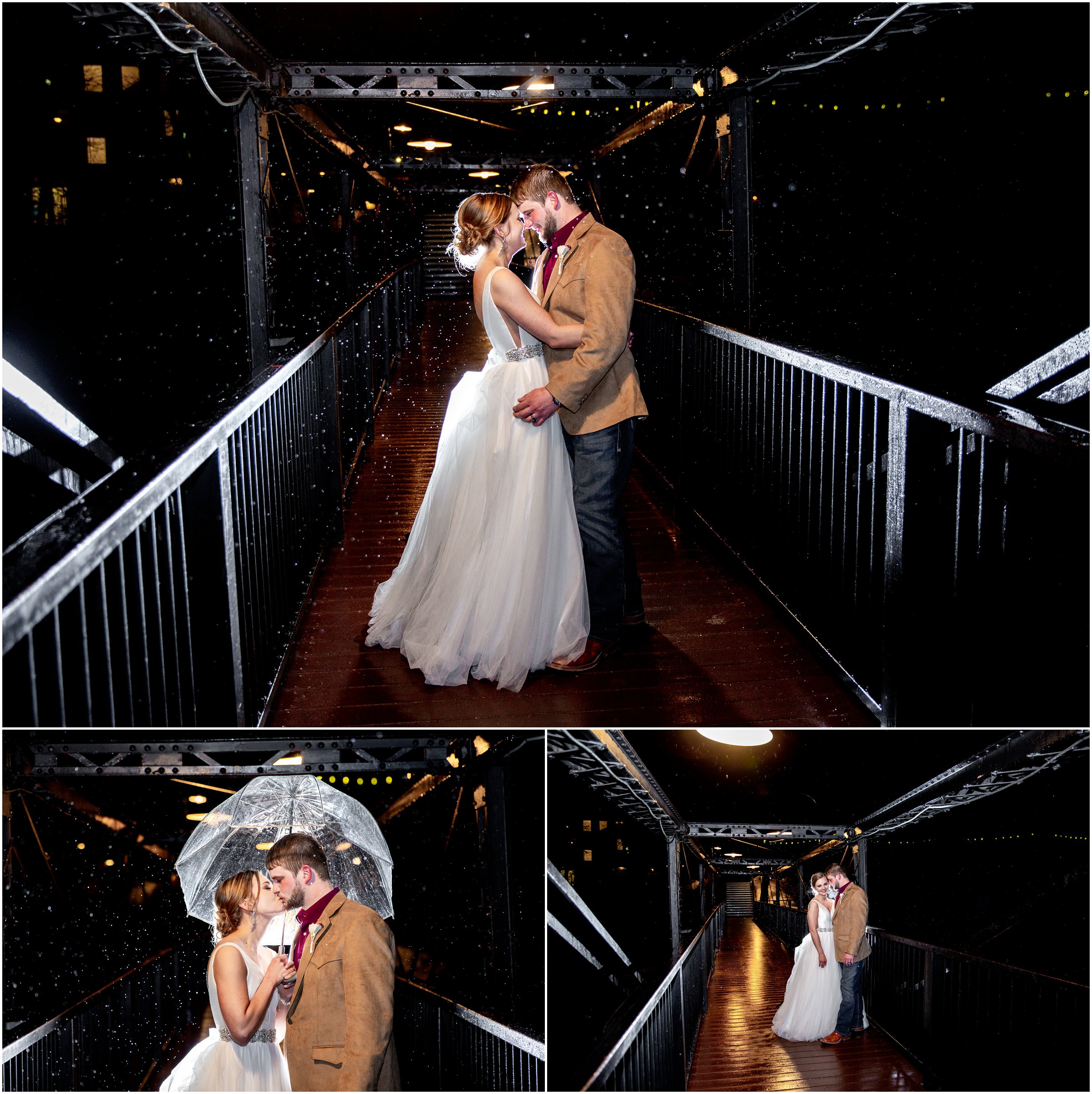 winter wedding in Silverthorne Colorado with snow around Lake Dillon