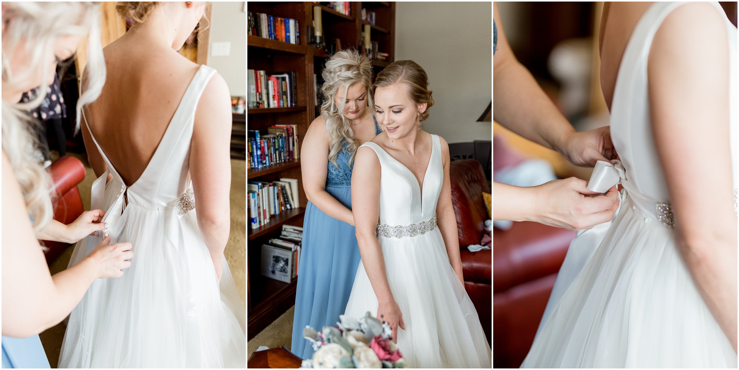 winter wedding in Silverthorne Colorado with snow around Lake Dillon