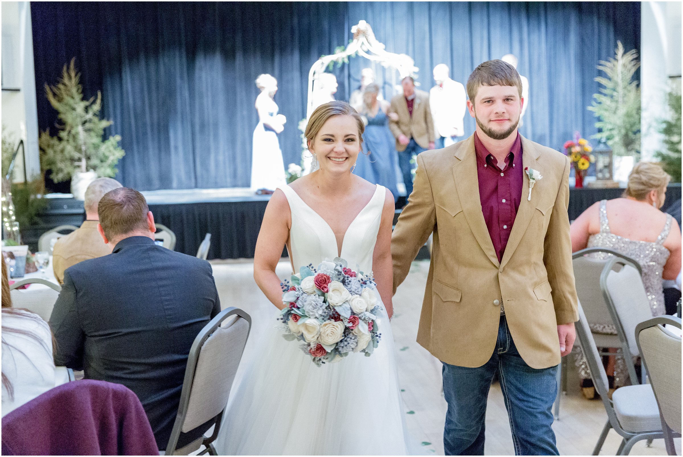 winter wedding in Silverthorne Colorado with snow around Lake Dillon