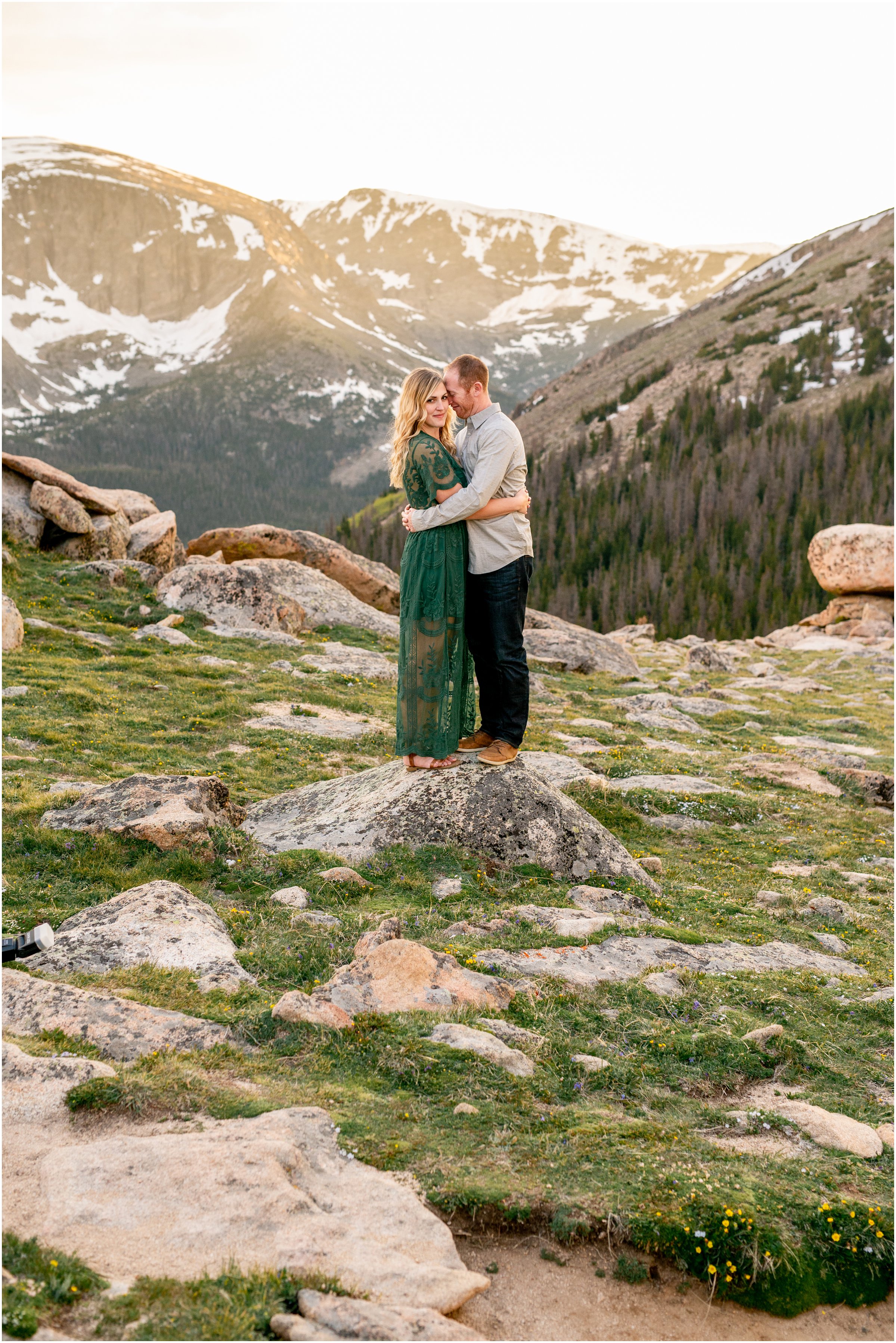 Engagement session in Rocky Mountain National Park near Estes Park Colorado