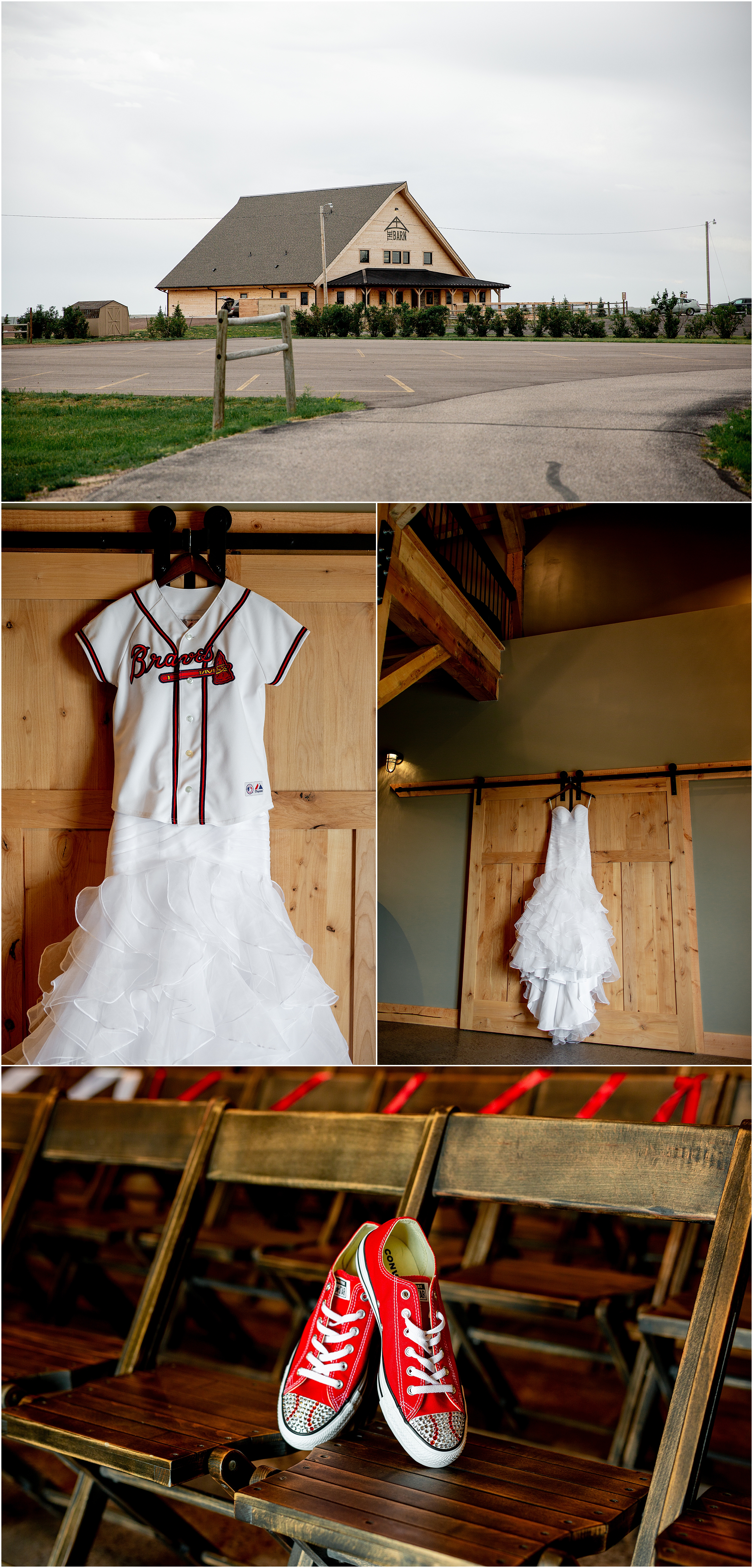 Cheyenne Hills Church Baseball Themed Wedding in The Barn