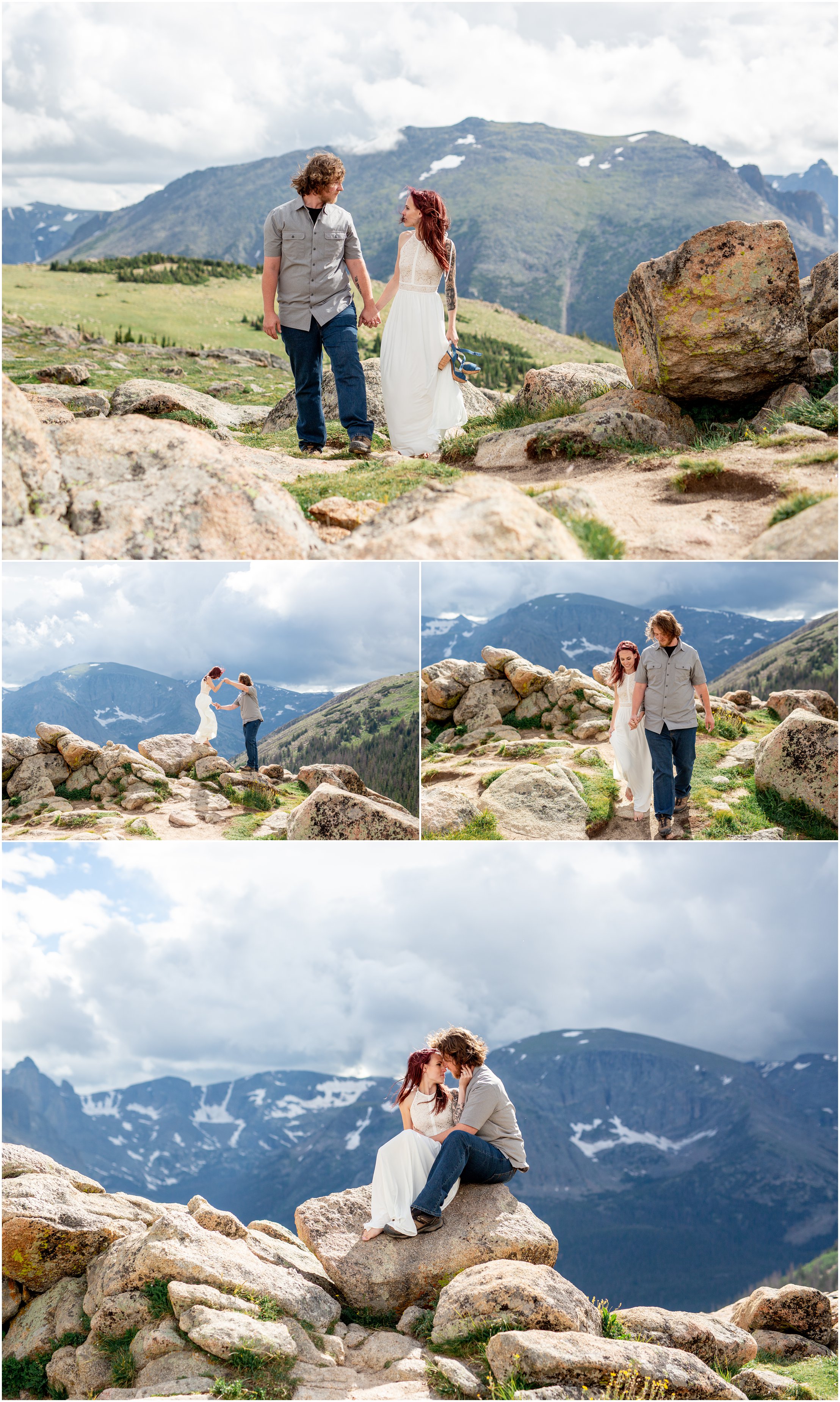 Adventure Engagement Session in RMNP near Estes Park Colorado