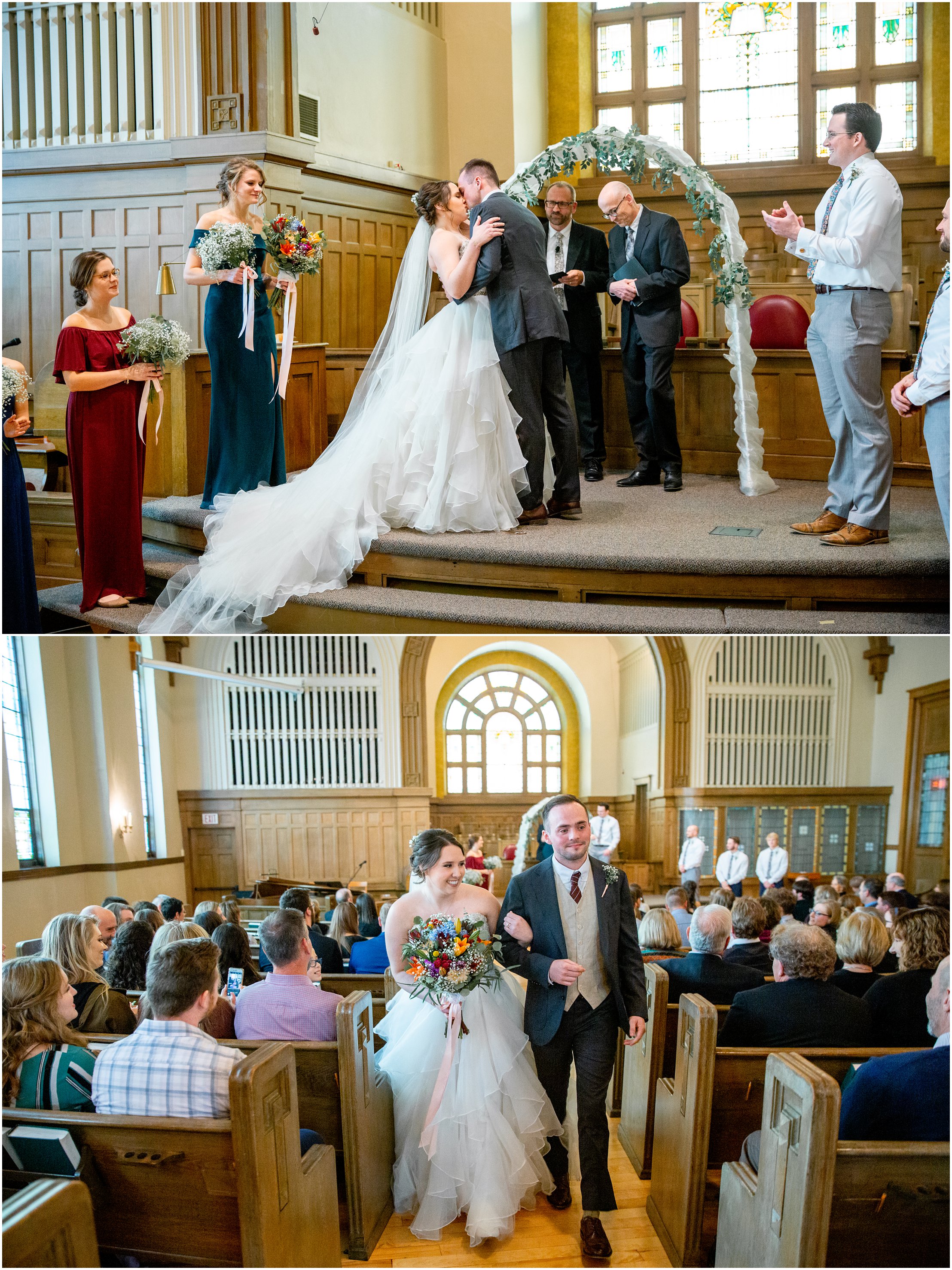 Wedding in Omaha, Nebraska at Harvest Community Church and Nebraska Christian College